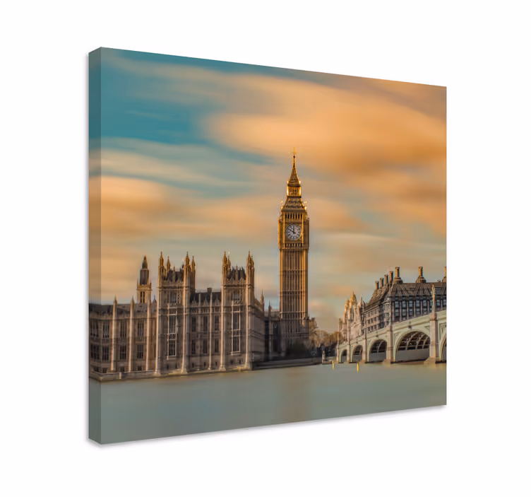 Big ben landemerke byer lerretsbilde - Tenstickers