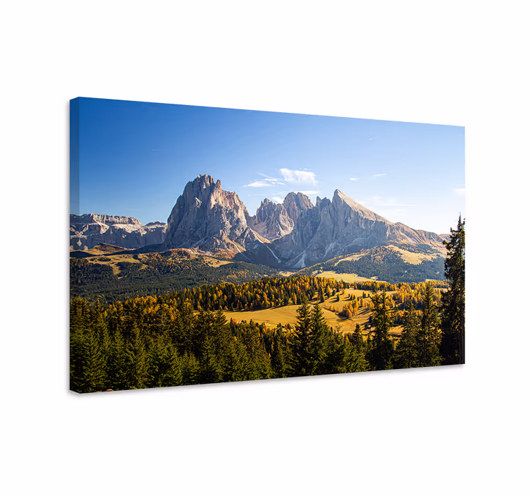 Landskaps lerretsbilde grand mountain utsikt - Tenstickers