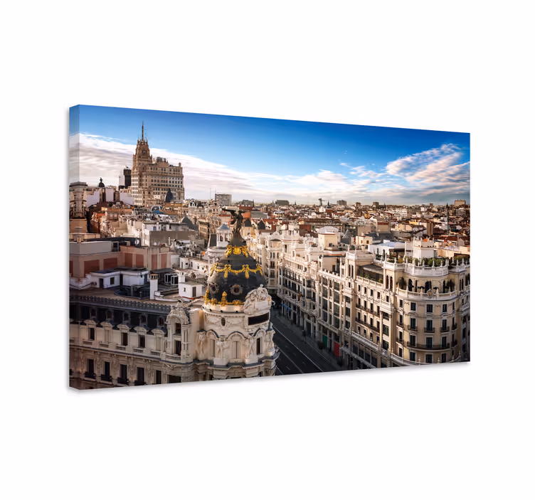 Gran via visninger kl lerretsbilde 3d - Tenstickers