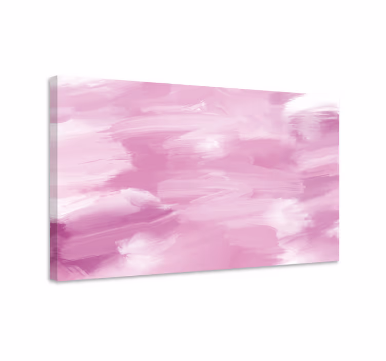 Abstrakte lerretsbilder i myke rosa strøk - Tenstickers