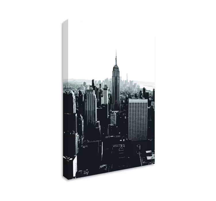 Empire state perspektiv byer lerretsbilde - Tenstickers