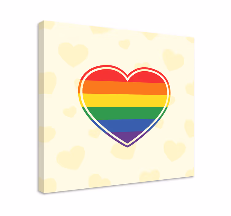Lerretsbilde sagn hjerte symbol enhet - Tenstickers