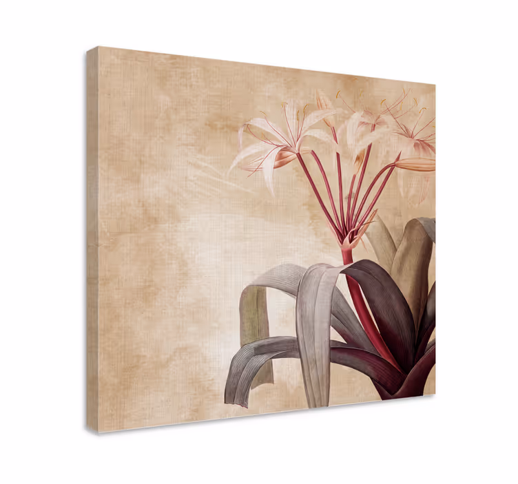 Blomst lerretsbilde graceful floral komposisjon - Tenstickers