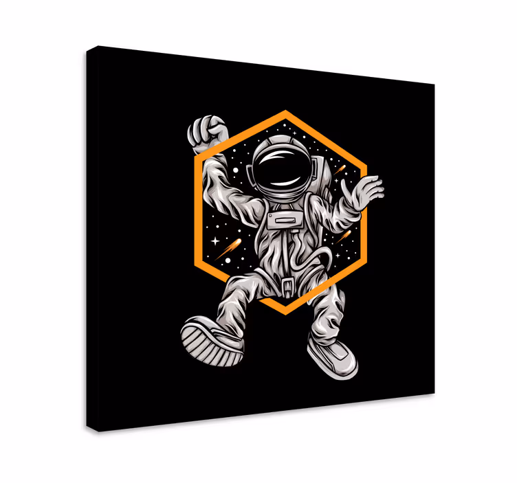Astronaut levitasjon lerretsbilde personer - Tenstickers