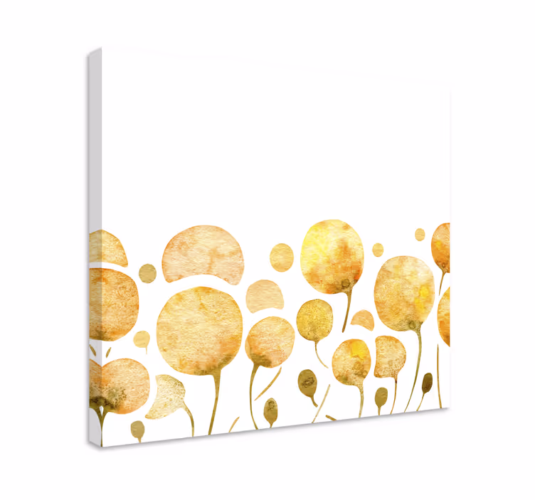Blomst lerretsbilde solfylte blomster - Tenstickers