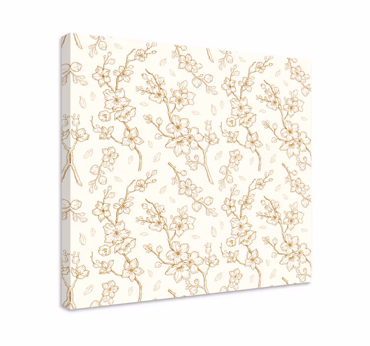 Blomst lerretsbilde med sjarmerende blomsterdesign - Tenstickers