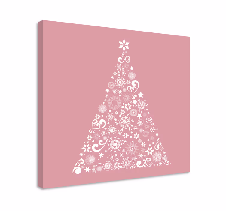 Blomst lerretsbilde festlig blomstertre - Tenstickers