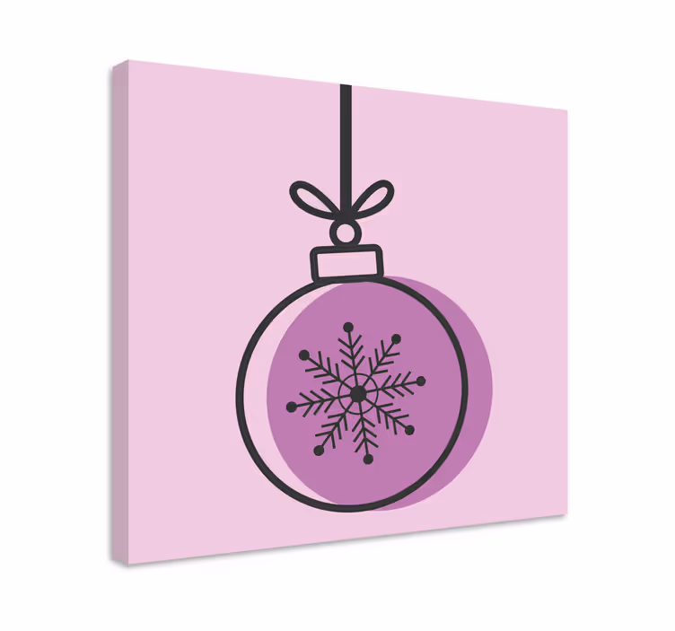 Sport lerretsbilde snøfnugg ornament - Tenstickers