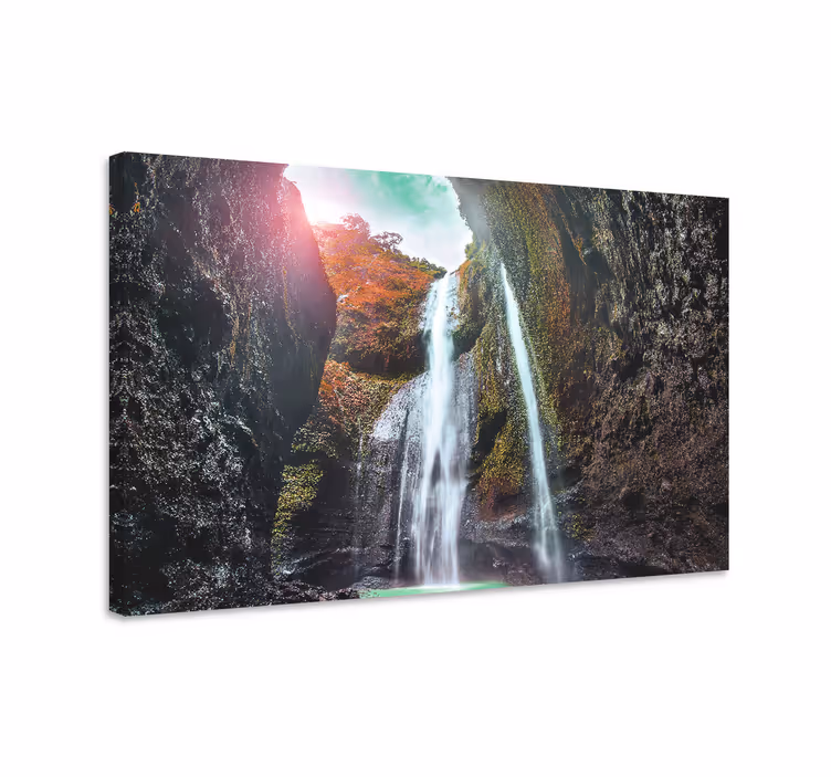 Grand cascade landskaps lerretsbilde - Tenstickers