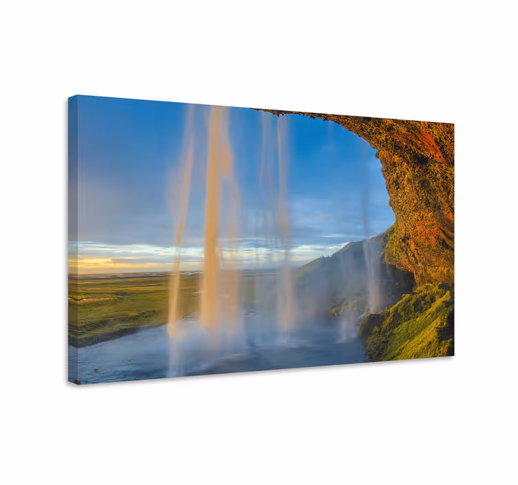 Seljalandsfoss landskaps lerretsbilde - Tenstickers
