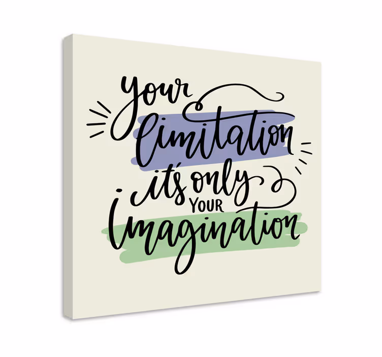 Lerretsbilde sagn begrensninger inspirerer kreativitet - Tenstickers