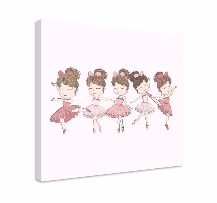 Lerretsbilde spedbarn ballettdansere - Tenstickers