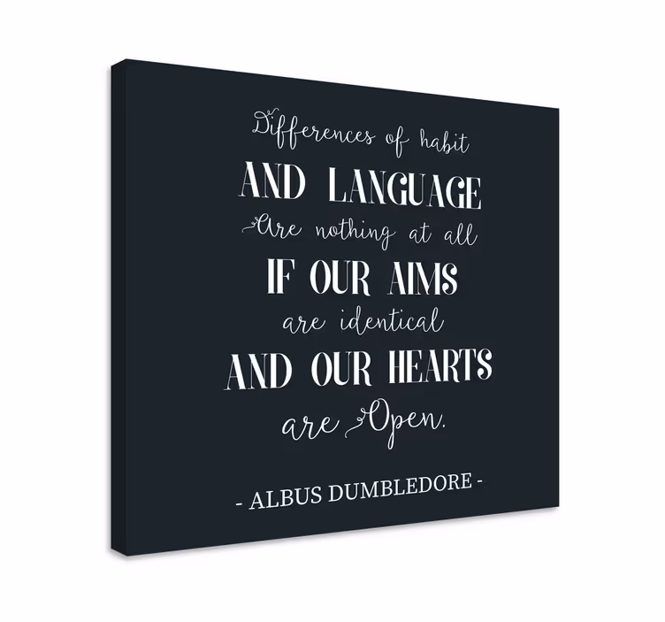 Dumbledore kjærlighet sitat lerretsbilde tekster - Tenstickers