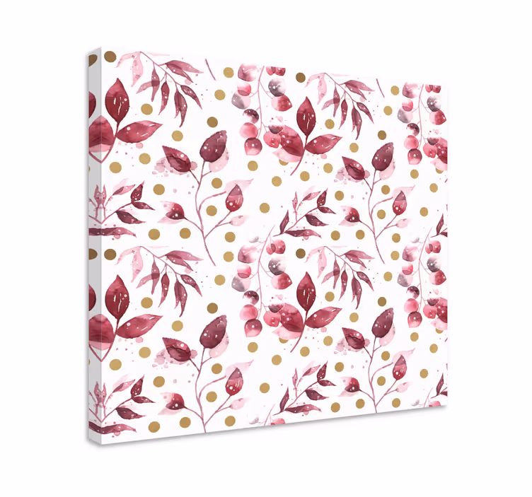 Subtil botanisk motiv blomst lerretsbilde - Tenstickers