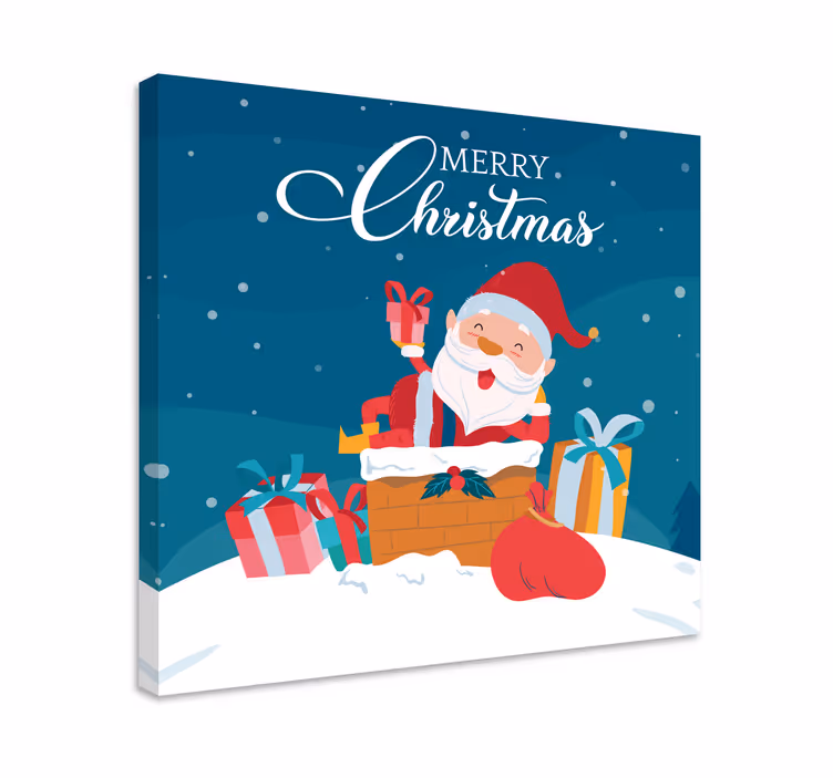 God jul julenissen Lerretsbilde jul - Tenstickers