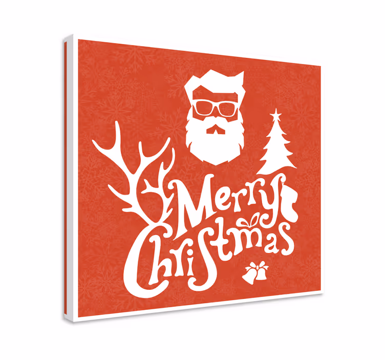 Lerretsbilde motivasjon god jul hilsen - Tenstickers