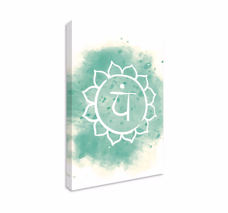 Lerretsbilde zen meditasjonssymbol - Tenstickers