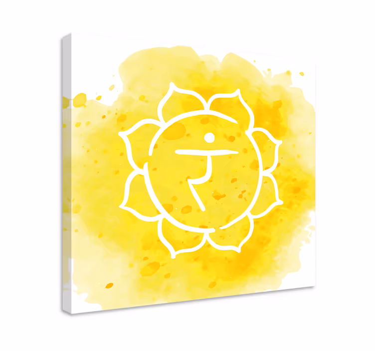Lerretsbilde zen chakra symbol - Tenstickers