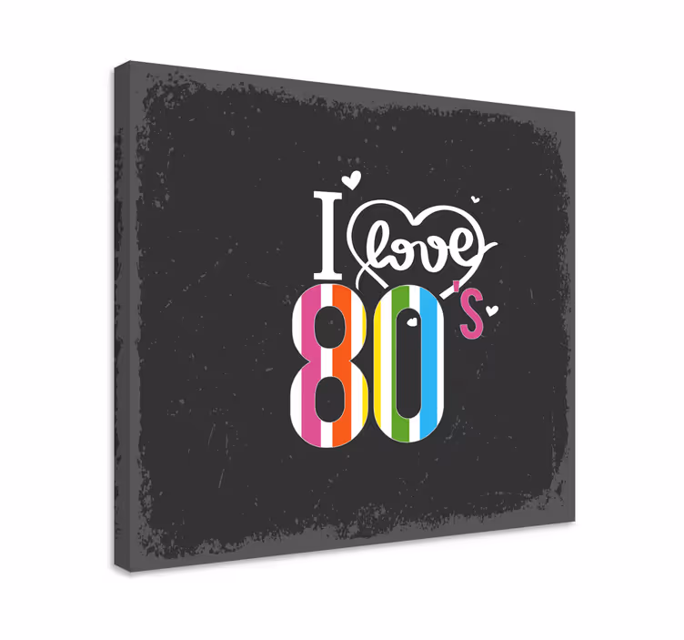 Lerretsbilde sagn i elsker 80-tallet - Tenstickers