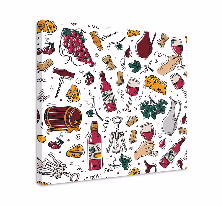 Sport lerretsbilde vinsmaking moro - Tenstickers