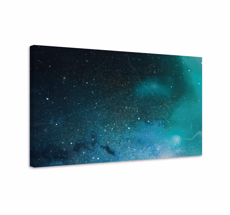 Abstrakte lerretsbilder med stjernespekket himmel - Tenstickers