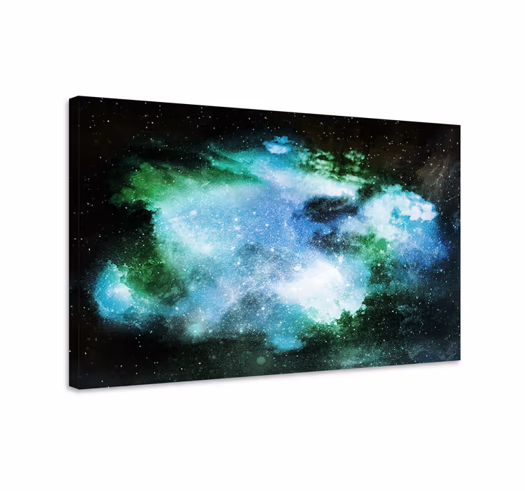 Landskaps lerretsbilde celestial galakse - Tenstickers