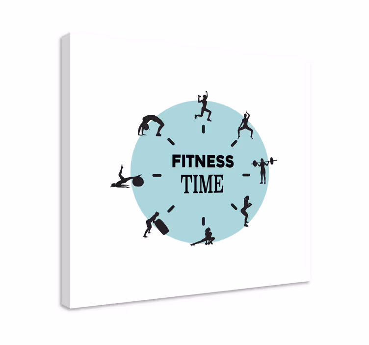 Sport lerretsbilde treningstid klokke - Tenstickers