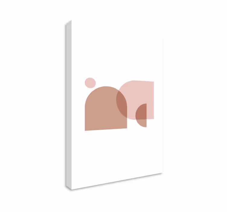 Geometriske lerretsbilde minimalistiske abstrakte former - Tenstickers