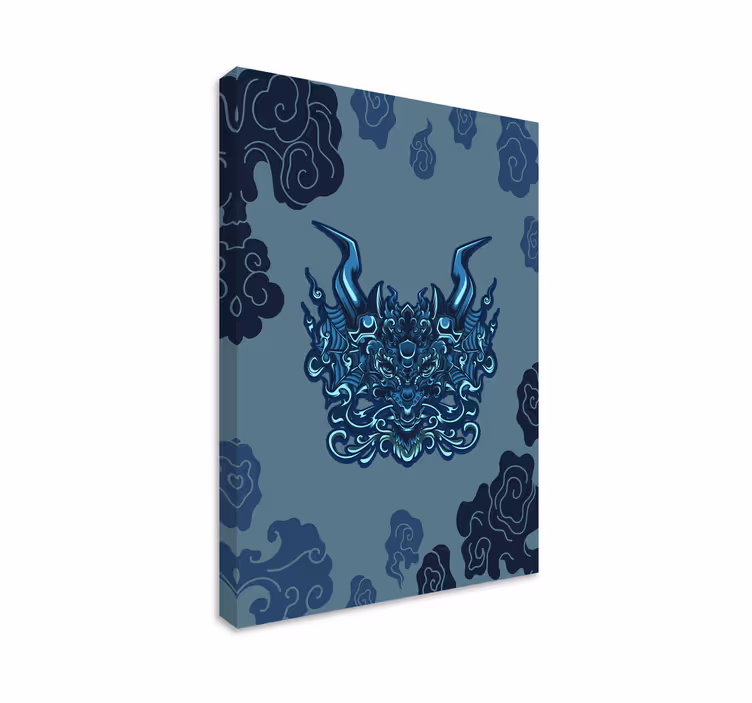 Lerretsbilde mandala drageinspirert - Tenstickers