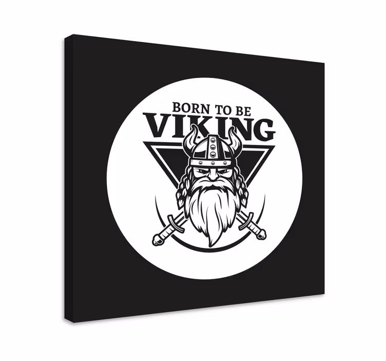 Viking kriger emblem Karakterer lerretsbilder - Tenstickers