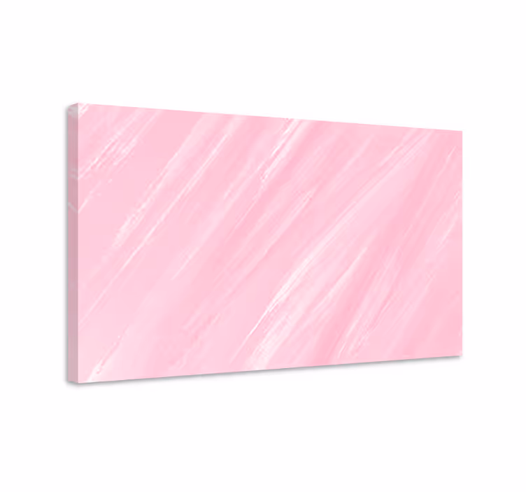 Rosa maling i kawaii-stil lerretsbilde kunst - Tenstickers