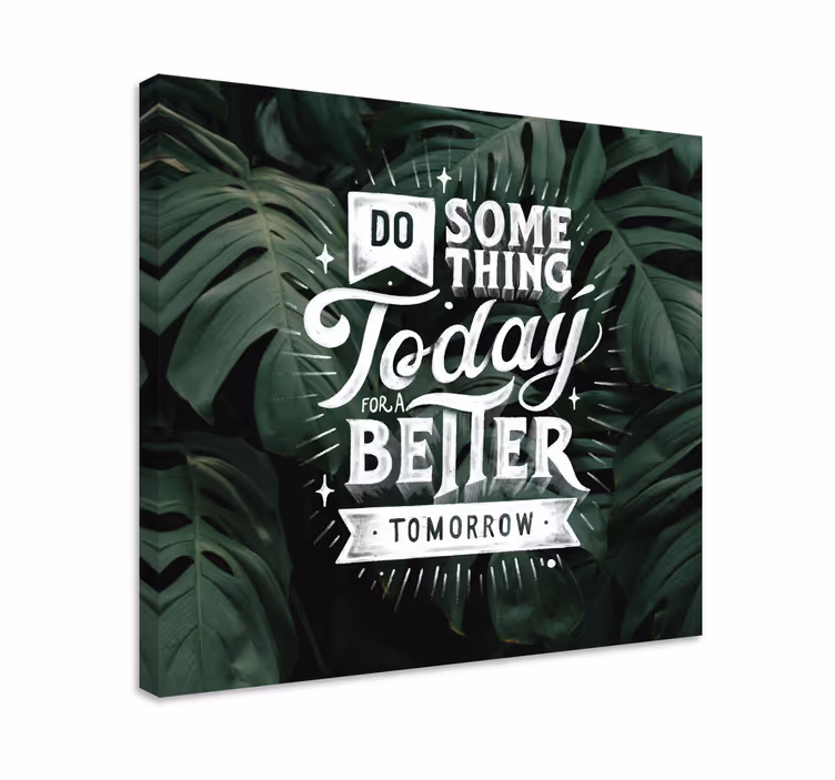 Motiverende melding i morgen lerretsbilde sagn - Tenstickers