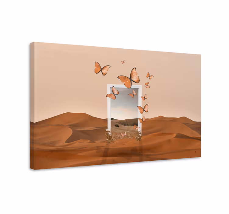 Surrealistisk ørkenlandskap lerretsbilde kunst - Tenstickers