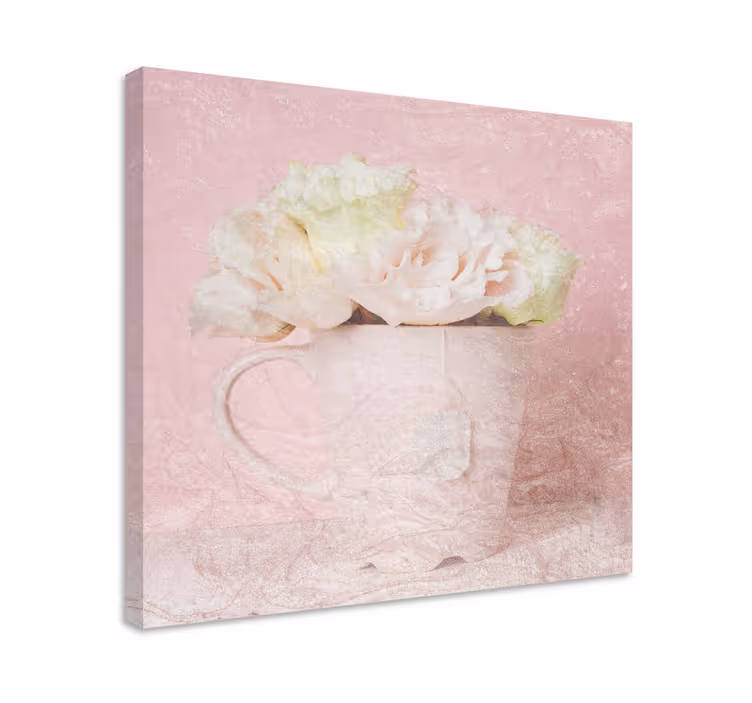 Blomst lerretsbilde myk blomsteroppsats - Tenstickers