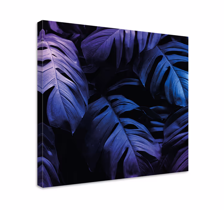 Neon eksotiske blad Lerretsbilde planter - Tenstickers