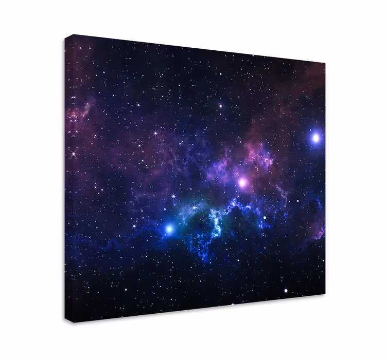 Univers med tusenvis av stjerner lerretsbilde landskap - Tenstickers
