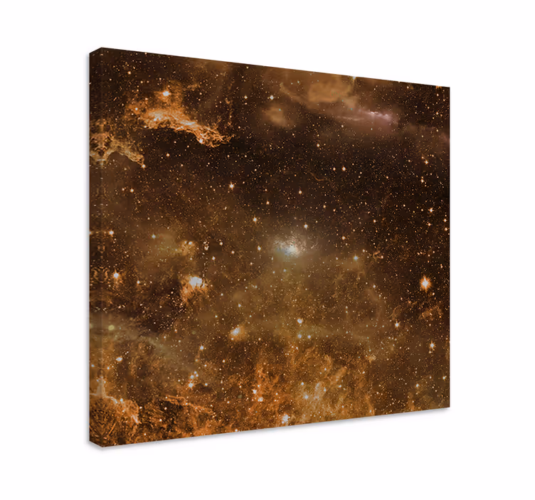 Landskaps lerretsbilde himmelsk stjernehimmel - Tenstickers
