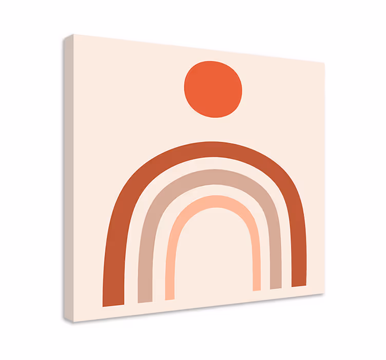 Buddha lerretsbilder abstrakte solnedgangsbuer - Tenstickers