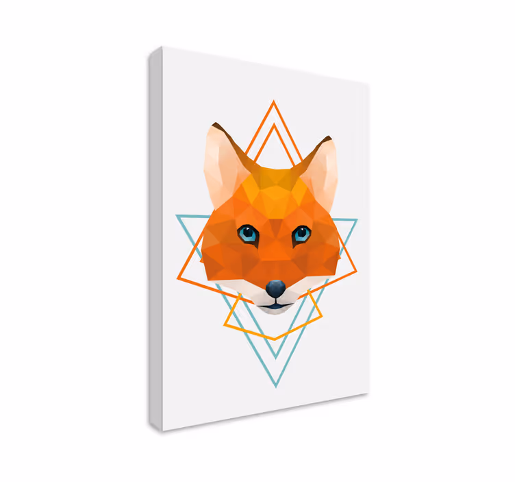 3d lerretsbilder polygonal rev hode - Tenstickers