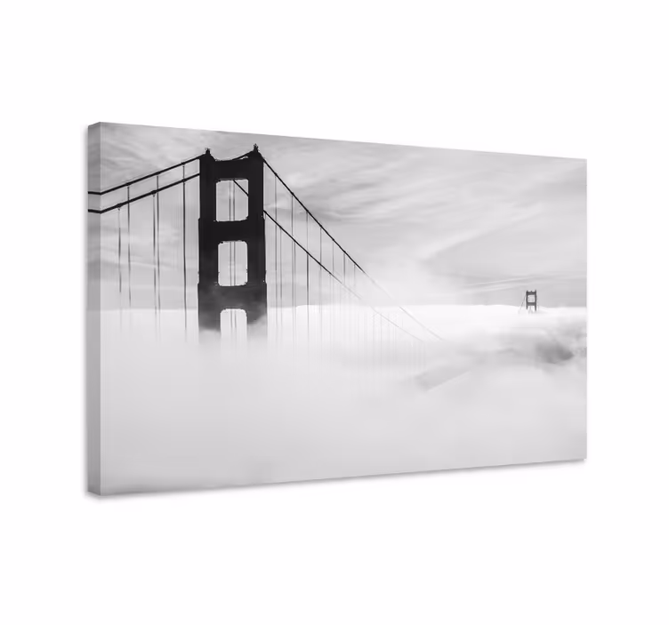 Golden gate-forbindelsen byer lerretsbilde - Tenstickers