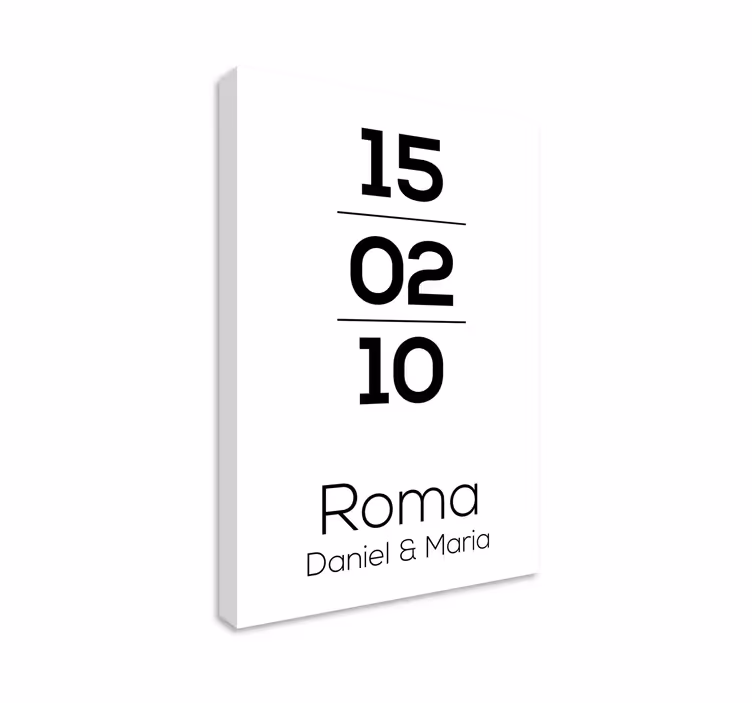 Roma date lerretsbilde tilpasset - Tenstickers