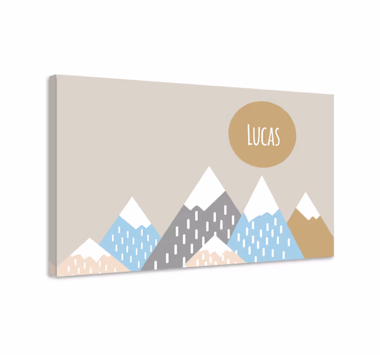 Kunst lerretsbilde fjellandskapsdesign - Tenstickers