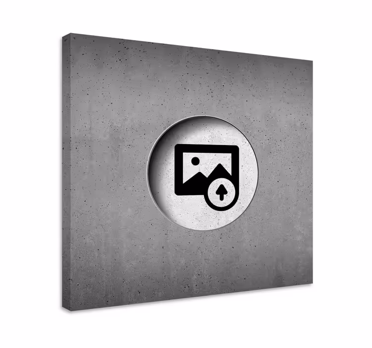 Rå betong kan tilpasses lerretsbilde tilpasset - Tenstickers