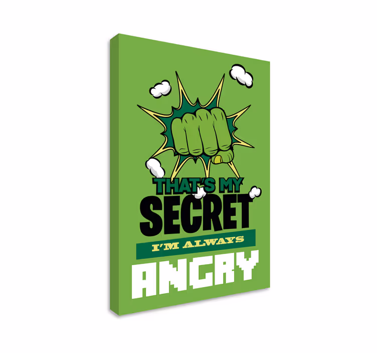 Jeg er alltid sint lerretsbilde superhelter - Tenstickers