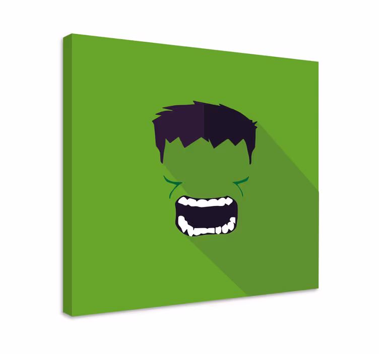Grønn superhelt lerretsbilde superhelter - Tenstickers