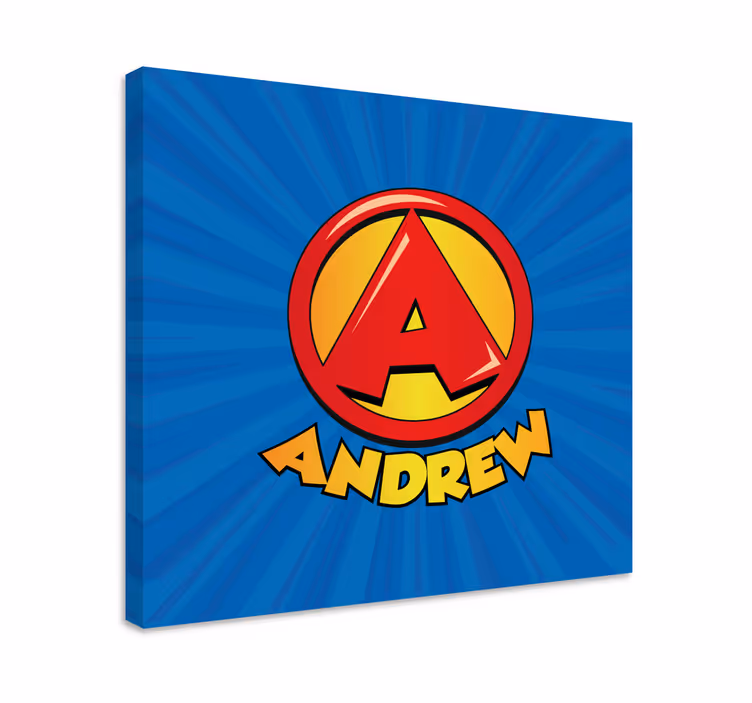 Super forbokstav lerretsbilde spedbarn - Tenstickers