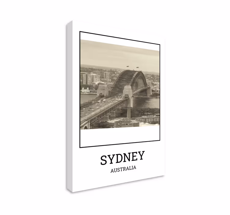 Sydney blanco og neger byer lerretsbilde - Tenstickers