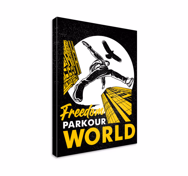Parkour verden sport lerretsbilde - Tenstickers