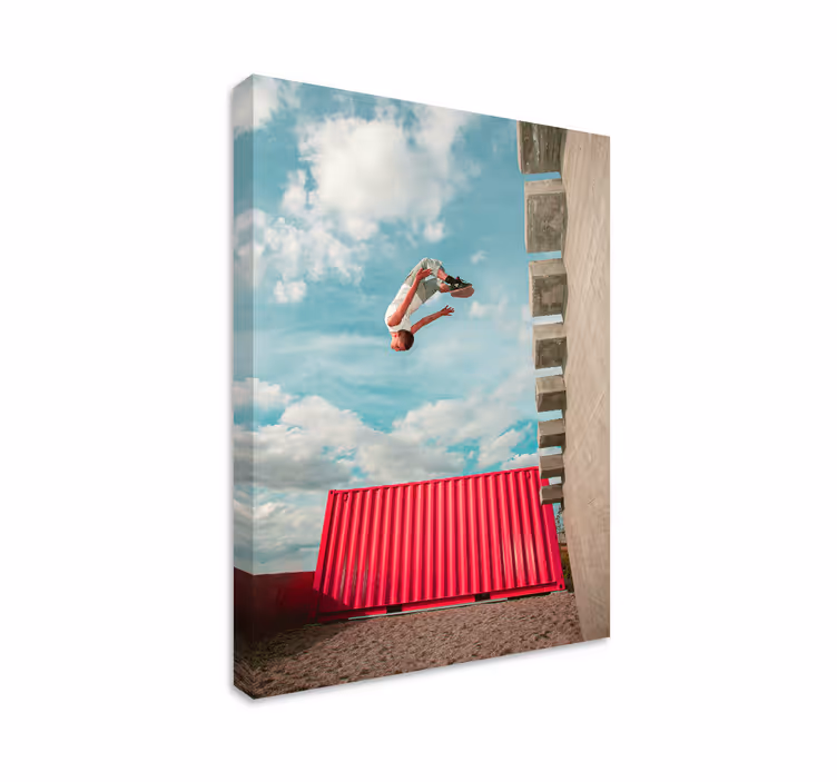 Parkour sport lerretsbilde - Tenstickers
