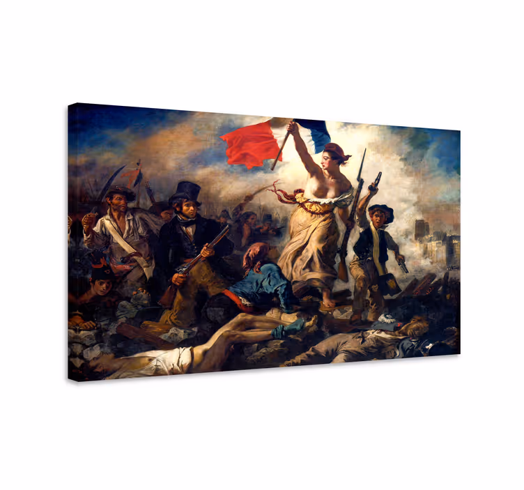 Frihet leder folket kunst lerretsbilde - Tenstickers